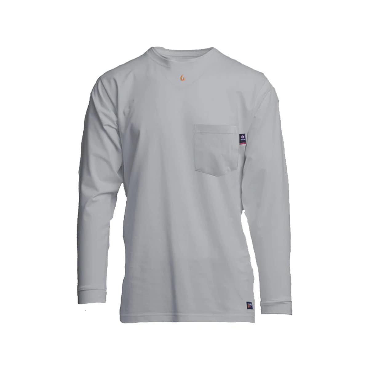 LAPCO 6 oz FR Pocket Long Sleeve Shirt in Gray